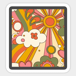 Sunshine abstract Sticker